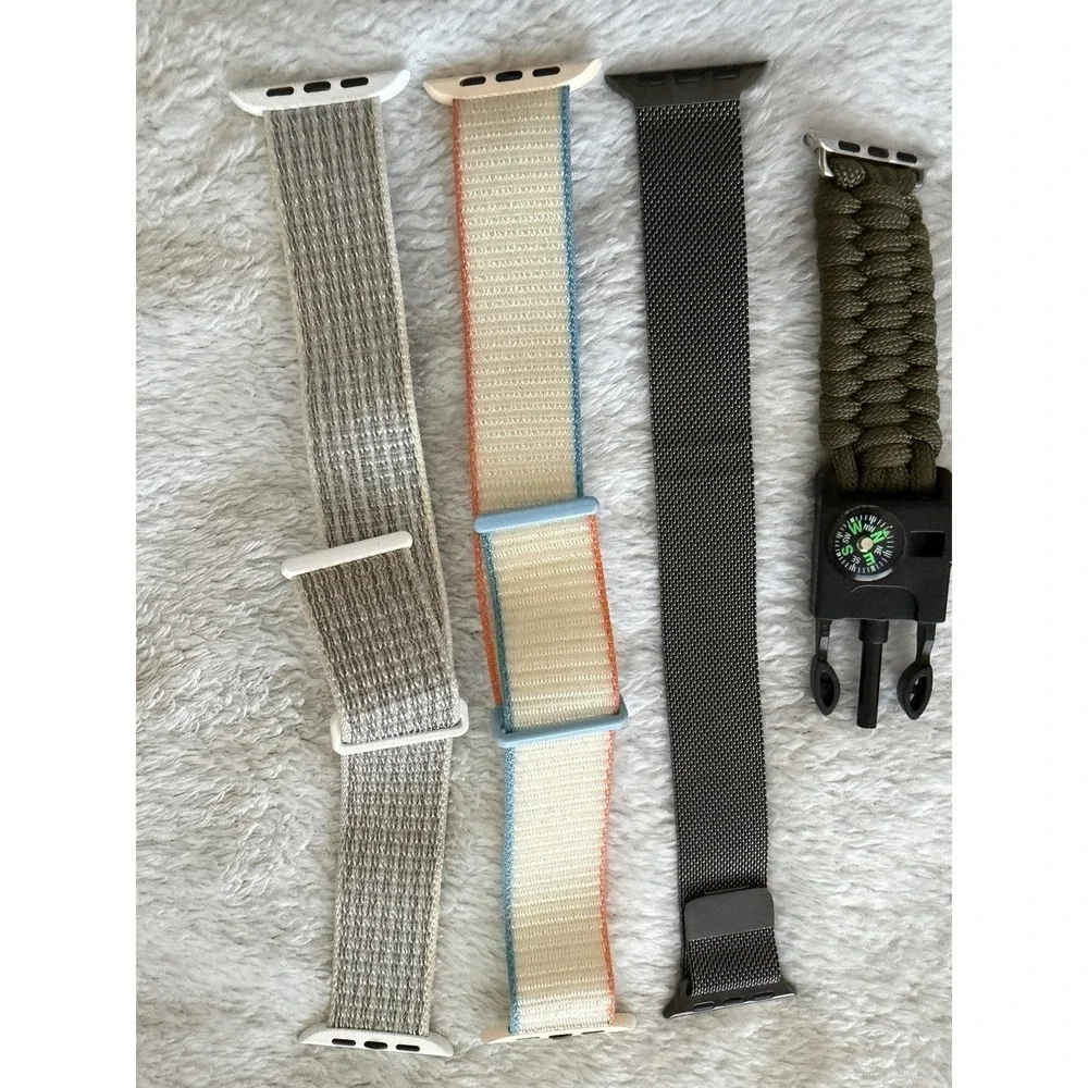 Assorted Unbranded Apple watch bands lot of 8 for 38mm + silicone case